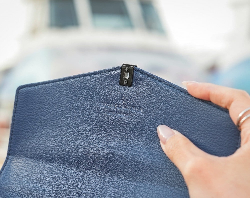 Nomi Bag - Japanese Vegan Leather in Blue