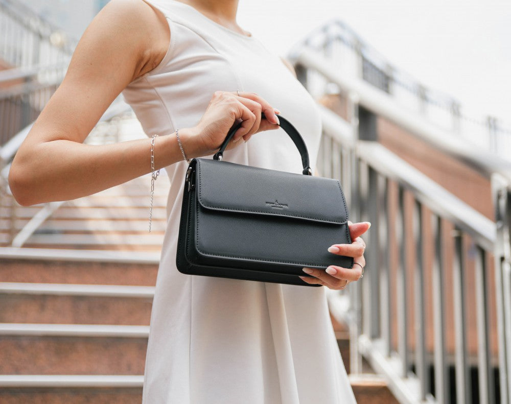Arc Convertible Satchel - Black