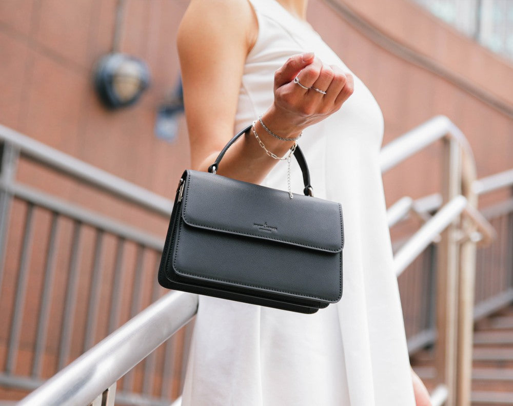 Arc Convertible Satchel - Black