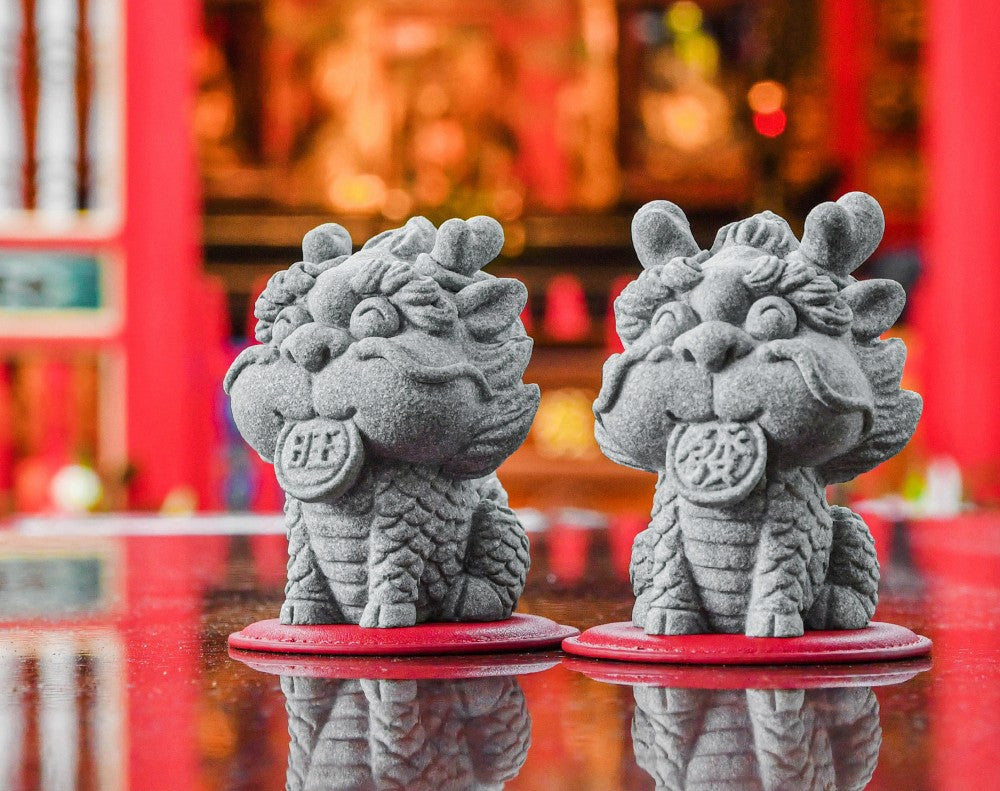 WongFa Miniature Qilin Stone Figurines