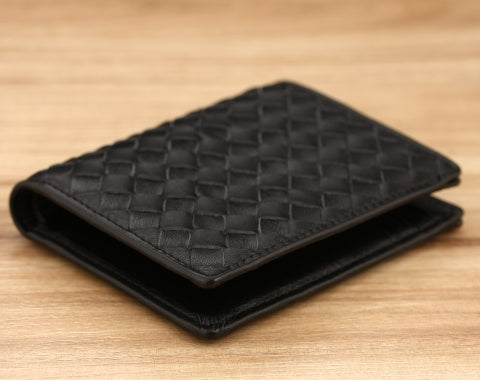 Bravas Woven Short Wallet