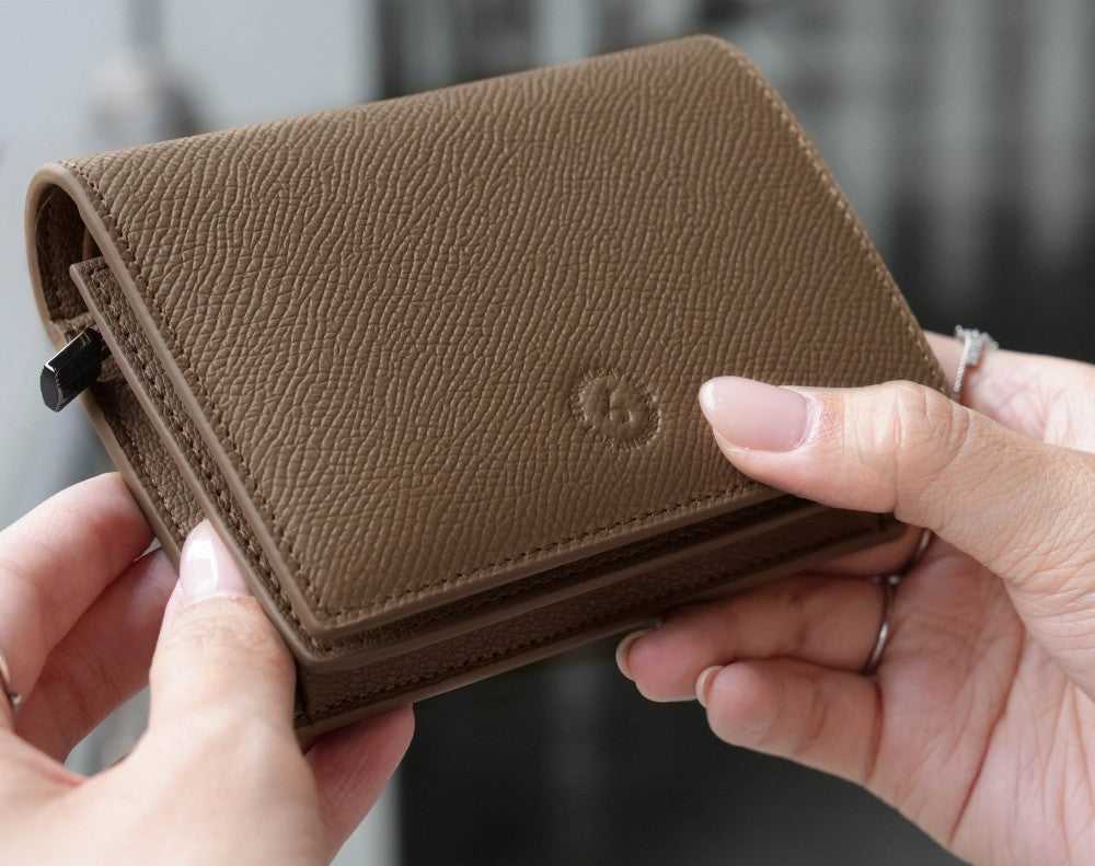 Carina Wallet v2 - Chocolate Brown Convertible Leather Wallet Bag