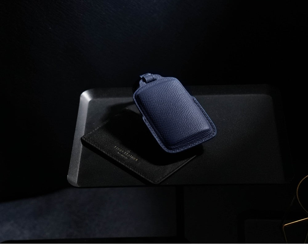 Blue Leather Key Cover for Mazda Smart Key (Style S3)