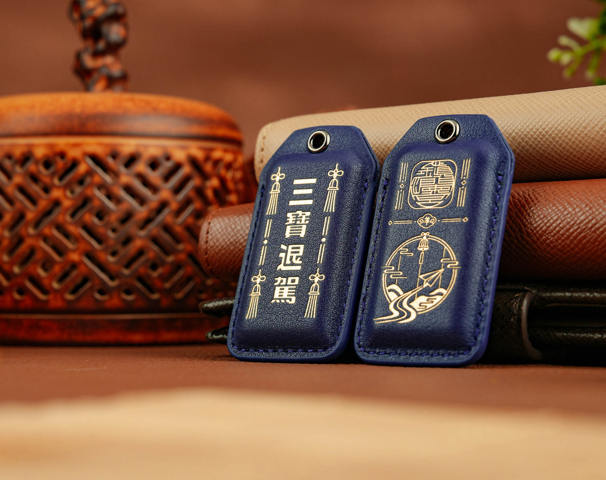 Safe Travels Amulet on display