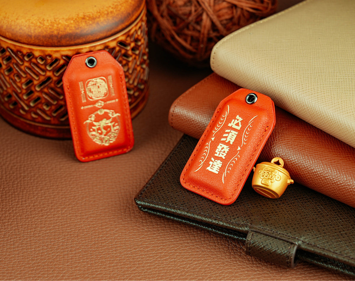 Career Breakthrough Amulet with Golden Fortune Pot
