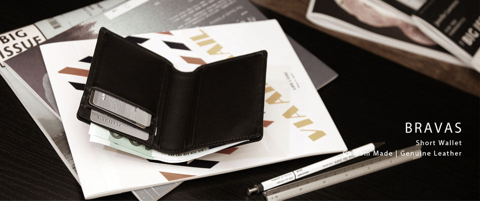 Bravas Woven Short Wallet