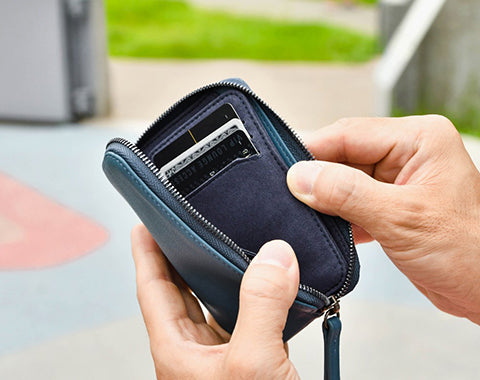 Dakota Mini Wallet - Navy Blue