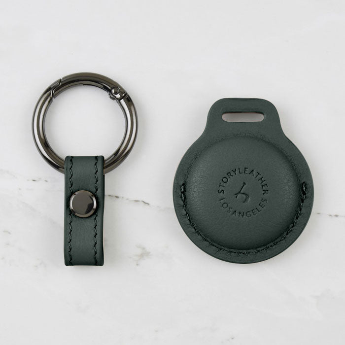 Dark Green Calfskin Leather