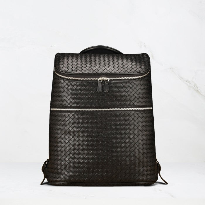 custom printed leather backpack Custom Made to Order Laredo Woven Lambskin Leather Backpack – Story Leather Inc