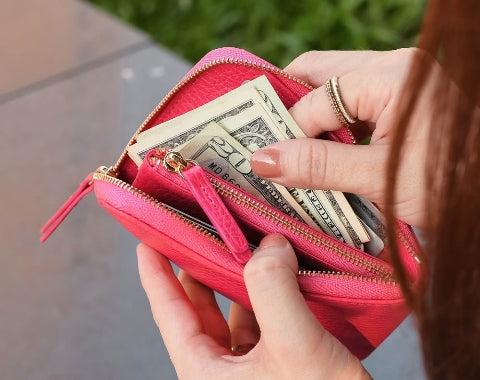 Rosa Zipper Coin Wallet