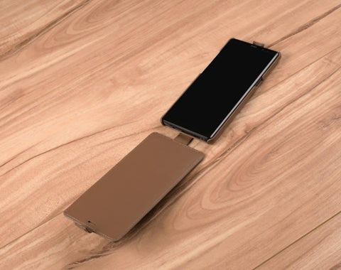 Down Flip Leather Case