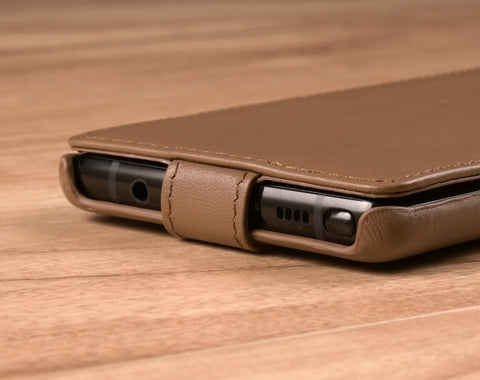 Down Flip Leather Case