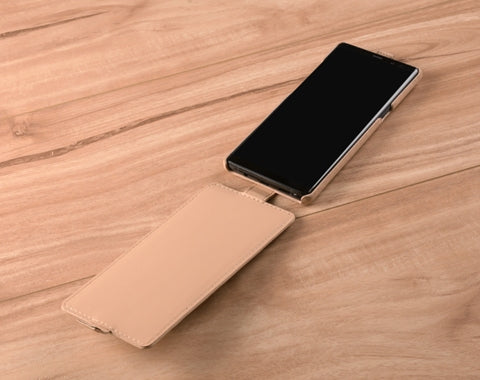 Down Flip Quilted Leather Case