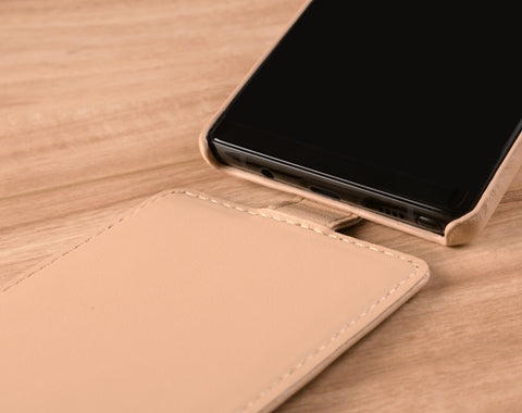 Down Flip Quilted Leather Case
