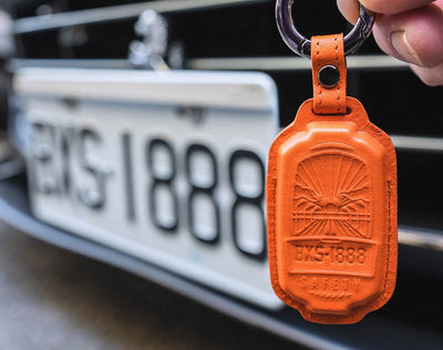 Ping 'An Leather Keychain & Hanging Tag