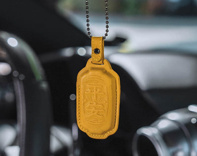 Ping 'An Leather Keychain & Hanging Tag