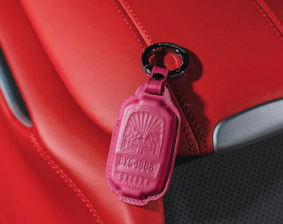 Ping 'An Leather Keychain & Hanging Tag