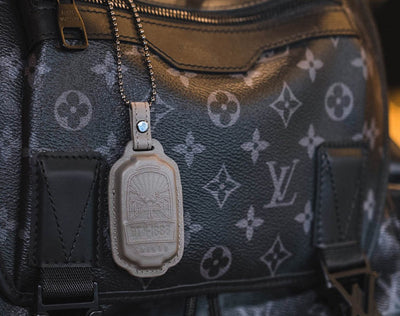 Ping 'An Leather Keychain & Hanging Tag