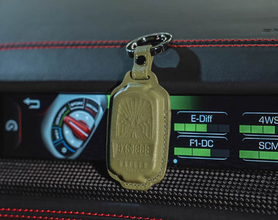 Ping 'An Leather Keychain & Hanging Tag