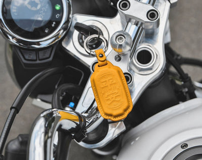 Ping 'An Leather Keychain & Hanging Tag