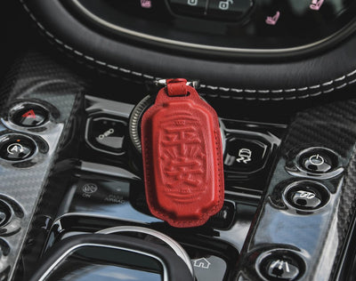 Ping 'An Leather Keychain & Hanging Tag