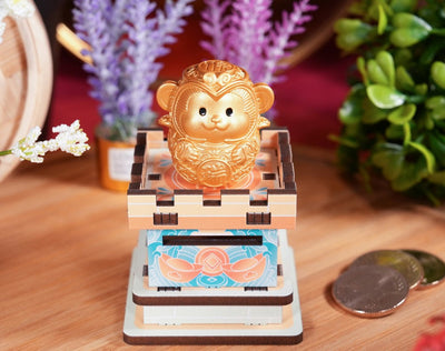Auspicious Monkey - Zodiac Wealth Guardian Series: Year of the Monkey (1932, 1944, 1956, 1968, 1980, 1992, 2004, 2016, 2028)