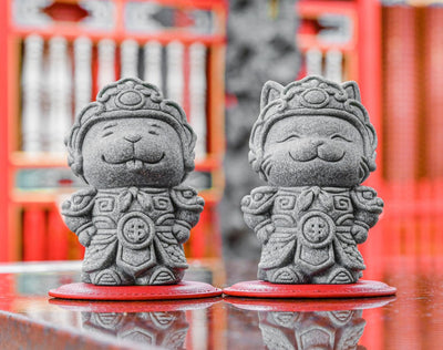 Gee & Lee Miniature Gate Guardian Stone Figurines