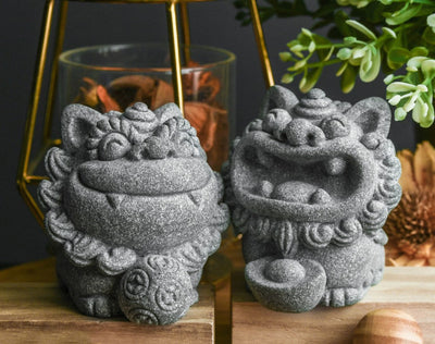 FooHa Miniature Foo Dogs Stone Figurines
