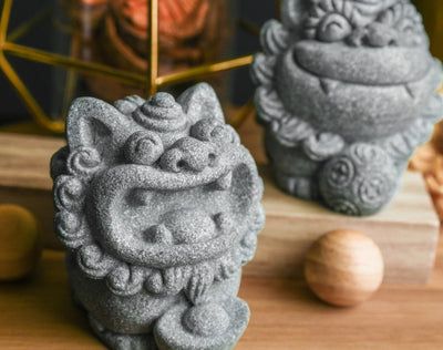 FooHa Miniature Foo Dogs Stone Figurines