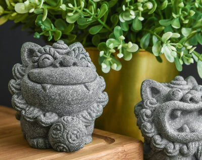 FooHa Miniature Foo Dogs Stone Figurines