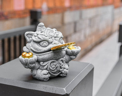 Flying Pishyo Stone Miniature Figurine