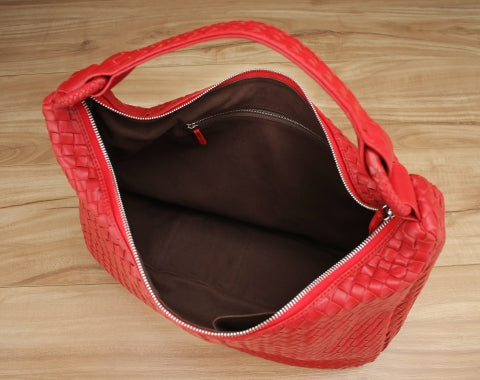 Victoria Woven Hobo Bag