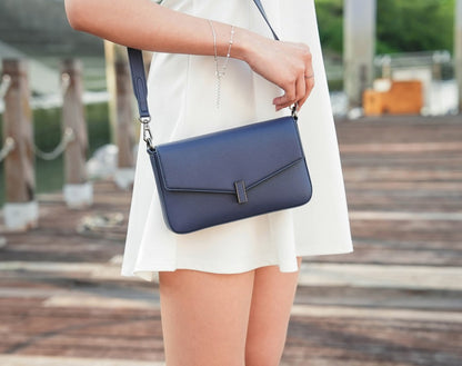 Nomi Bag - Japanese Vegan Leather in Blue