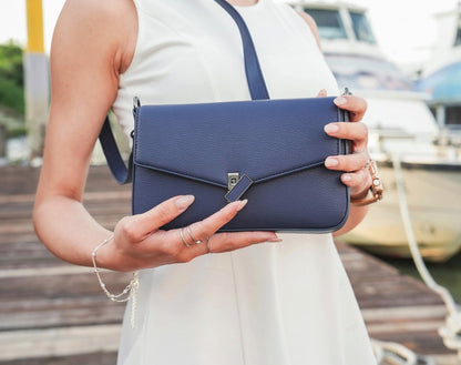 Nomi Bag - Japanese Vegan Leather in Blue
