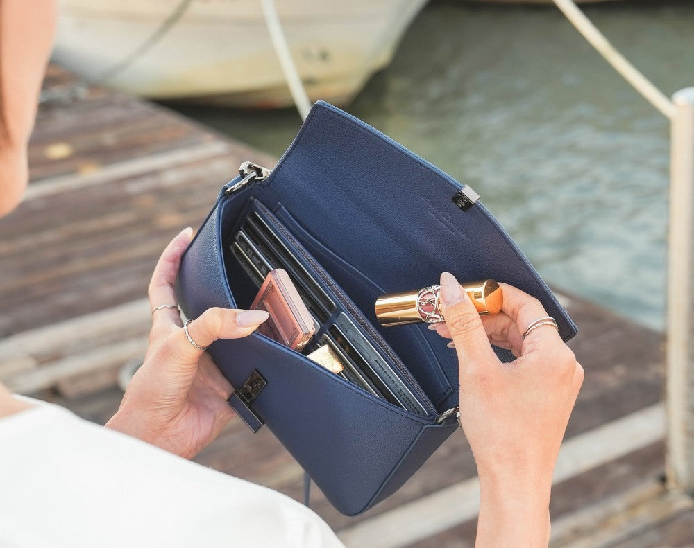 Nomi Bag - Japanese Vegan Leather in Blue