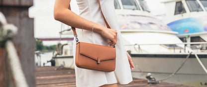 Nomi Bag - Japanese Vegan Leather in Chestnut