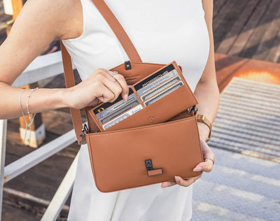 Nomi Bag - Japanese Vegan Leather in Chestnut