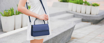 Arc Convertible Satchel - Blue