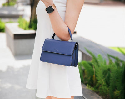 Arc Convertible Satchel - Blue