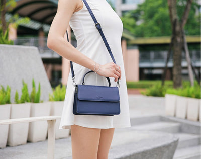 Arc Convertible Satchel - Blue
