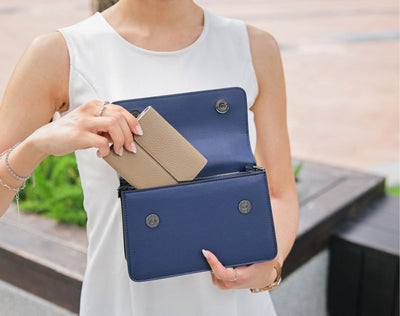 Arc Convertible Satchel - Blue