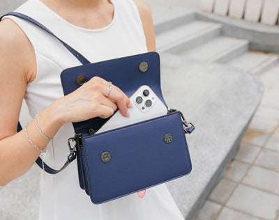 Arc Convertible Satchel - Blue