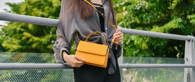 Arc Convertible Satchel - Yellow