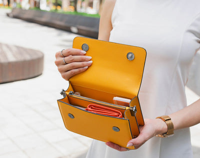 Arc Convertible Satchel - Yellow