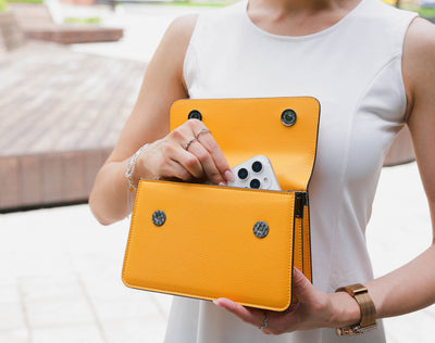 Arc Convertible Satchel - Yellow