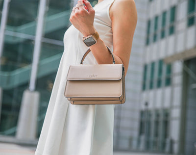 Arc Convertible Satchel - Beige