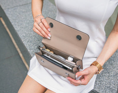 Arc Convertible Satchel - Beige