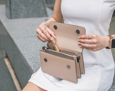 Arc Convertible Satchel - Beige