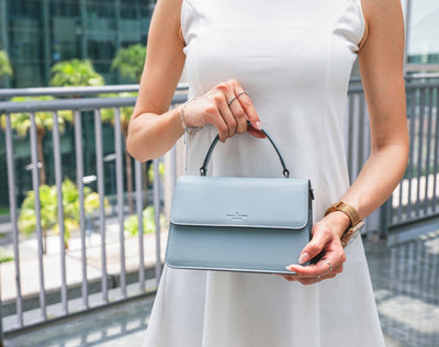 Arc Convertible Satchel - Coral Blue
