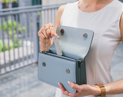 Arc Convertible Satchel - Coral Blue